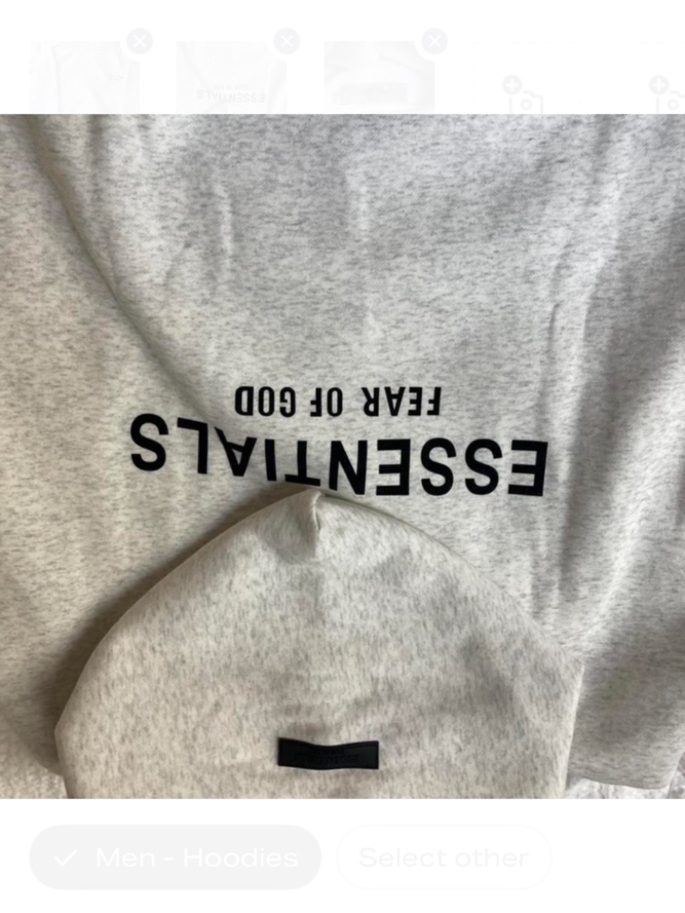 Oatmeal essential hoodie